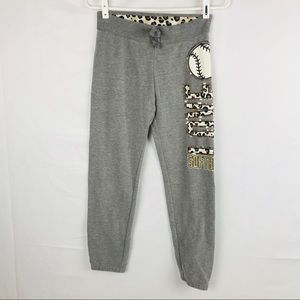 Justice | Sweatpants Leopard Gold Sequin Softball